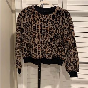 Target Animal Print Crewneck Sweater - Size S